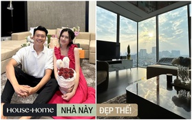 Bên trong căn hộ cao cấp của vợ chồng Thành Chung: Phòng khách tường kính view khủng ngắm trọn Hà Nội