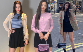 Ngắm tủ đồ thu đông của Jisoo mới thấy "công chúa Dior" dành trọn tình cảm cho áo cardigan cỡ nào