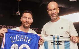 Khoảnh khắc đáng nhớ: Zidane hội ngộ Messi, hai huyền thoại trao áo đấu và cùng khen nhau hết lời