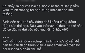 Nam giảng viên gây tranh cãi vì đăng bài chê sinh viên "không xứng đáng vào đại học"