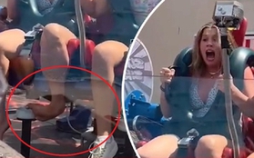 Sự cố đáng sợ ở công viên giải trí: Cô gái bị uốn cong gập bàn chân