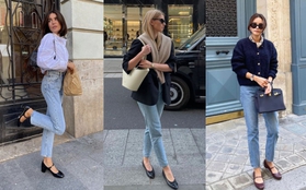 Phụ nữ Pháp phối quần jeans cùng 4 kiểu giày này để ghi điểm thanh lịch tuyệt đối