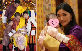 Diện mạo tiểu công chúa Bhutan chính thức được hé lộ sau 3 tháng, lập tức khiến dân mạng "lịm tim" vì quá dễ thương