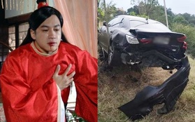 "Lương Sơn Bá xấu nhất màn ảnh" gặp tai nạn xe nghiêm trọng khi quay phim, hiện trường hỗn loạn khiến fan lo sốt vó