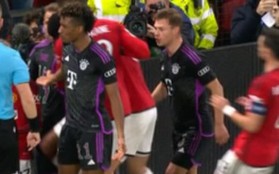 Sao trẻ Man Utd chơi xấu, xô xát với cầu thủ Bayern Munich