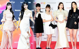 Style thảm đỏ của IVE: Jang Wonyoung - Ahn Yujin liên tục được "push lố", nghi vấn chia đồ theo độ nổi tiếng?