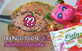 Bất ngờ với hương vị thật sự của món mì tôm đang viral: Chân thực tới cả hạt thanh long, cá và tôm "nguyên con"