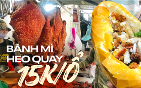 Tiệm heo quay da giòn nổi tiếng ở quận 6, khó tin với ổ bánh mì đầy thịt chỉ 15k khiến nhiều người tranh mua bằng được