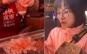 Món đá lạnh nướng trở thành món ăn đường phố "hot" nhất Trung Quốc