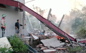 Hai phụ nữ tử vong, một cháu bé bị thương trong vụ nổ gây sập nhà ở Ninh Bình