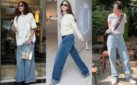 4 kiểu quần jeans không bao giờ lỗi mốt trong tủ đồ của sao Việt