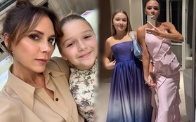 Victoria Beckham cho con gái 11 tuổi mặc váy quây, cư dân mạng chỉ trích