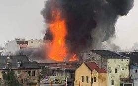 Cháy lớn tại chợ Tam Bạc lớn bậc nhất Hải Phòng