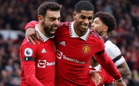 Bruno Fernandes, Rashford đua nhau ghi bàn giúp Man Utd đánh bại Crystal Palace