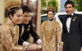 Hình ảnh đầu tiên trong lễ cưới mỹ nhân chuyển giới Nong Poy: Cô dâu đội vương miện vàng cùng chú rể điển trai chính thức xuất hiện