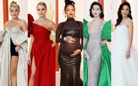 Siêu thảm đỏ Oscar 2023: Rihanna bụng bầu lớn "chặt chém" Phạm Băng Băng - Cara Delevingne lộng lẫy, Dương Tử Quỳnh và tài tử gốc Á dẫn đầu dàn sao