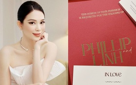 Hé lộ thiệp cưới Linh Rin và Phillip Nguyễn, bên trong có điều bất ngờ