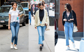 Ngắm tủ đồ của Selena Gomez, chị em sẽ biết nên sắm kiểu quần jeans nào để "ăn gian" chiều cao khéo léo