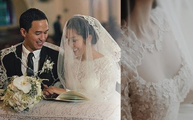 Hà Tăng diện váy 200 triệu, Linh Rin vẫn chọn váy cưới từ NTK Việt: Cả hai đều có chi tiết chuẩn dâu thảo nhà hào môn