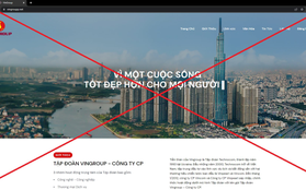 Vingroup công bố 16 website giả mạo tập đoàn để lừa đảo kêu gọi đầu tư, chuyển tiền điện tử