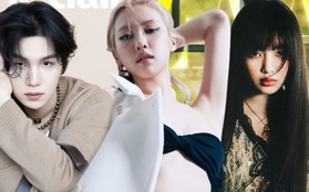 Idol Kbiz đổ bộ tạp chí tháng 5: Rosé gợi cảm "hết nấc", Taeyeon - Hyein so kè đẳng cấp, Suga khoe da trắng đỉnh khiến ai cũng tị