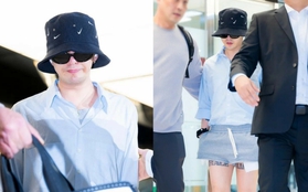 G-Dragon (BIGBANG) gây ngỡ ngàng khi diện "quần ngủ" mát mẻ ra sân bay