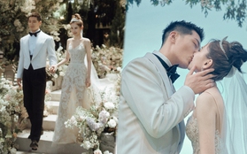 Đám cưới Đậu Kiêu và ái nữ trùm sòng bạc Macau (Trung Quốc): Cô dâu xinh như công chúa, khoảnh khắc "khóa môi" chú rể "gây bão" MXH
