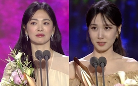 Song Hye Kyo xuất sắc giành giải nữ chính tại Baeksang 2023 nhưng vẫn bị Park Eun Bin vượt mặt ở hạng mục cao quý nhất