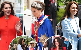 Ẩn ý những bộ váy được Công nương Kate diện trong lễ đăng cơ Vua Charles