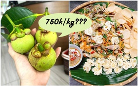 Măng cụt xanh gọt vỏ giá lên đến 750k/kg, nhưng không phải có tiền là mua được