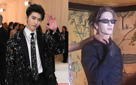 2 nam thần xứ Trung bị dìm thảm ở Met Gala 2023: Thái Từ Khôn lộ hết da mụn, Jackson "bả phấn" như đóng phim kinh dị