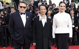 Đạo diễn Trần Anh Hùng cùng minh tinh Pháp trên thảm đỏ Cannes