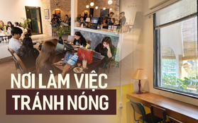 Các quán cà phê cho dân văn phòng tránh nóng làm việc tại TP.HCM