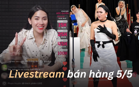 Tình hình livestream 5/5 của các ''chiến thần'': Võ Hà Linh giảm mắt xem 7 lần, Phạm Thoại cosplay Jennie ''chốt đơn'' đến 2 giờ sáng