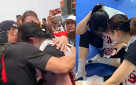 VĐV Việt kiều ôm bố khóc, gọi điện cho mẹ ở Mỹ ăn mừng khi tuyển bóng rổ nữ Việt Nam giành HCV SEA Games 32