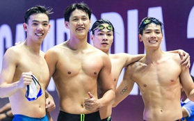 Dàn “hotboy” 6 múi đội tuyển bơi thi đấu xuất thần giành HCV SEA Games 32