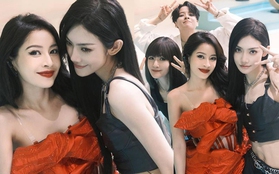 Chi Pu "xả ảnh" bên dàn Tỷ Tỷ Đạp Gió Rẽ Sóng: Skinship cực thân với học trò Lisa (BLACKPINK) dù trên sóng "dính chặt" Amber