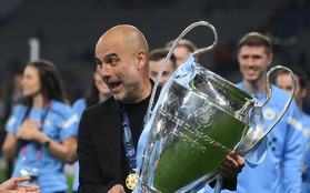 Pep Guardiola chửi thề trên truyền hình sau chức vô địch Champions League