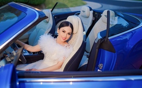 Sau tin đồn ly hôn, Hà Phương tạo dáng bên siêu xe 20 tỷ đồng của chồng tỷ phú