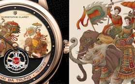 Tranh vẽ Hai Bà Trưng trên đồng hồ Thụy Sĩ “đạo” tác phẩm của họa sĩ Việt?