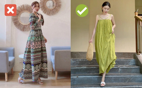 4 kiểu váy maxi nên tránh để không hóa bà thím vừa ''dừ'' vừa sến