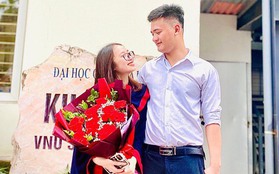 Nữ sinh trường Luật được bạn trai quỳ gối cầu hôn trong lễ tốt nghiệp đại học