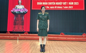 "Nàng tiên cá" Ánh Viên được thăng quân hàm, trở thành trung tá quân nhân chuyên nghiệp trẻ nhất Việt Nam