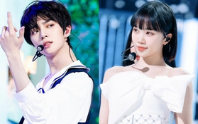 2 idol “em trai em gái BTS” TXT - LE SSERAFIM lộ loạt bằng chứng hẹn hò, lộ liễu ngay tại lễ trao giải?