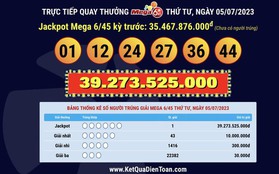 Vé số trúng giải Jackpot Vietlott 39,2 tỉ đồng bán ở Thái Bình