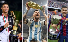 Những cầu thủ giành nhiều danh hiệu nhất lịch sử: Messi số 1, Ronaldo thăng hạng nhờ "World Cup"