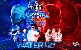 Tiger Crystal Rave 2.0 công bố màn kết "ướt 360 độ" với 2 DJ Quốc tế tại TP.HCM ngày 26/08