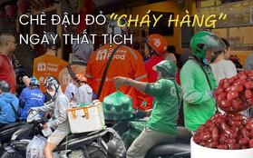 Tình hình các hàng chè đậu đỏ ngày Thất Tịch: giới trẻ thi nhau đặt hàng, đông nghịt người chờ mua