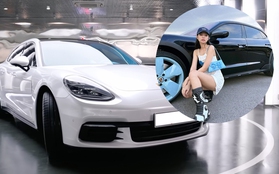 Dân chơi Việt mang Porsche Panamera đi độ theo phong cách Jennie của BlackPink, có chi tiết như Rolls-Royce