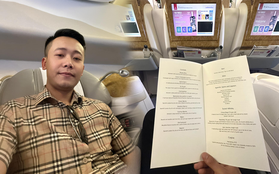 Quang Linh Vlogs bay hạng thương gia 100 triệu về Việt Nam nhưng cả chặng lại "ngồi im thin thít" vì lí do này
